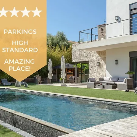 Villa In Juan-les-pins With Heated Pool